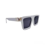 عینک آفتابی لیوزویتون مدل میلیونر سفید - تصویر 4