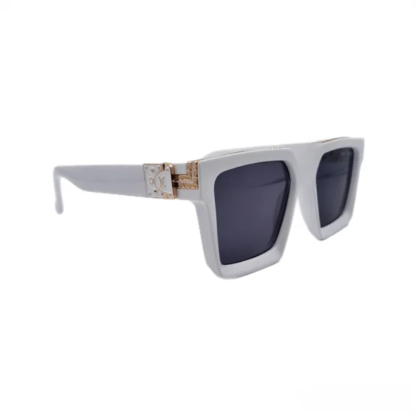عینک آفتابی لیوزویتون مدل میلیونر سفید - تصویر 4