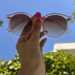عینک آفتابی زنانه مدل گرد 188 - تصویر 2